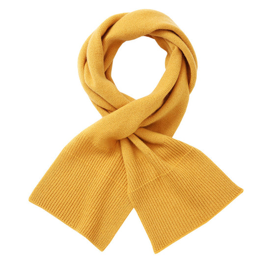 COMOBOCA 100% Wool Elegant Ribbed Scarf