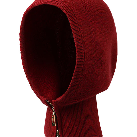 COMOBOCA 100% Cashmere Women's Zip Up Knit Hooded Neck Warmer