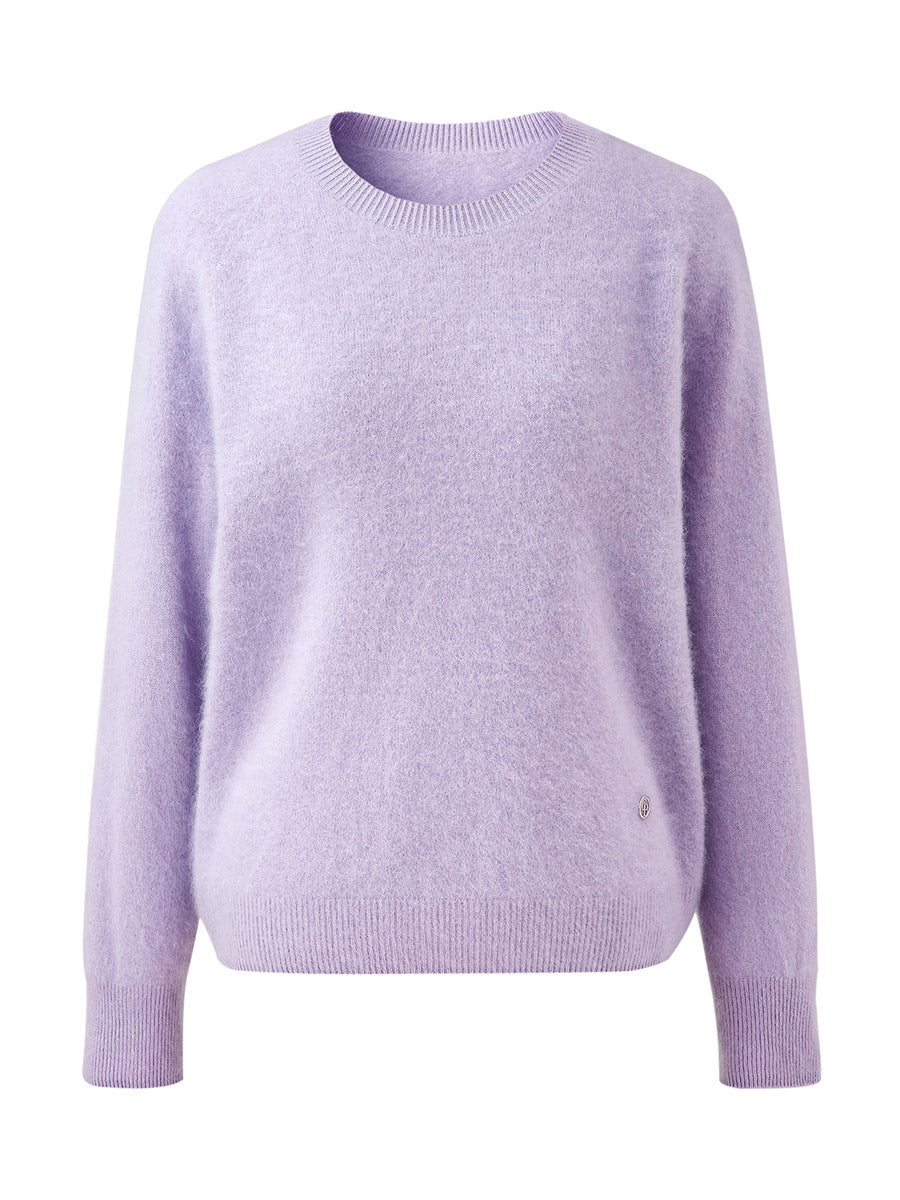 COMOBOCA Women's Wool Seamless Brushed Knit Sweater