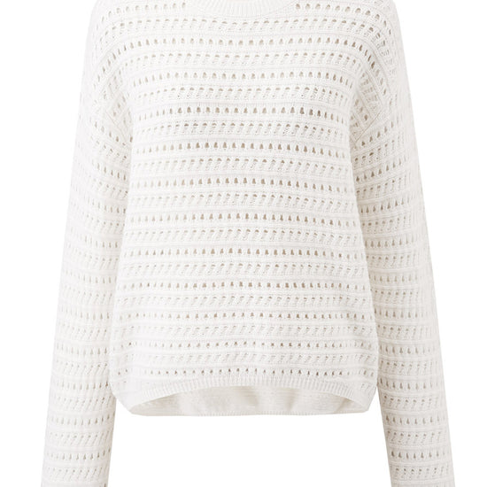 COMOBOCA 100% Wool Women's Soft Knit Lace Sweater