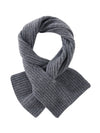 COMOBOCA 100% Cashmere Luxurious Ribbed Scarf