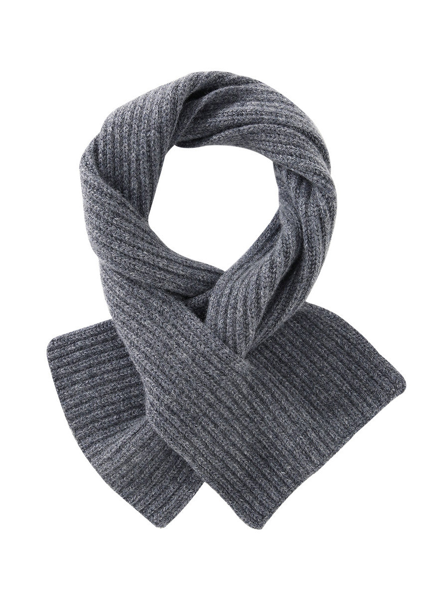 COMOBOCA 100% Cashmere Luxurious Ribbed Scarf