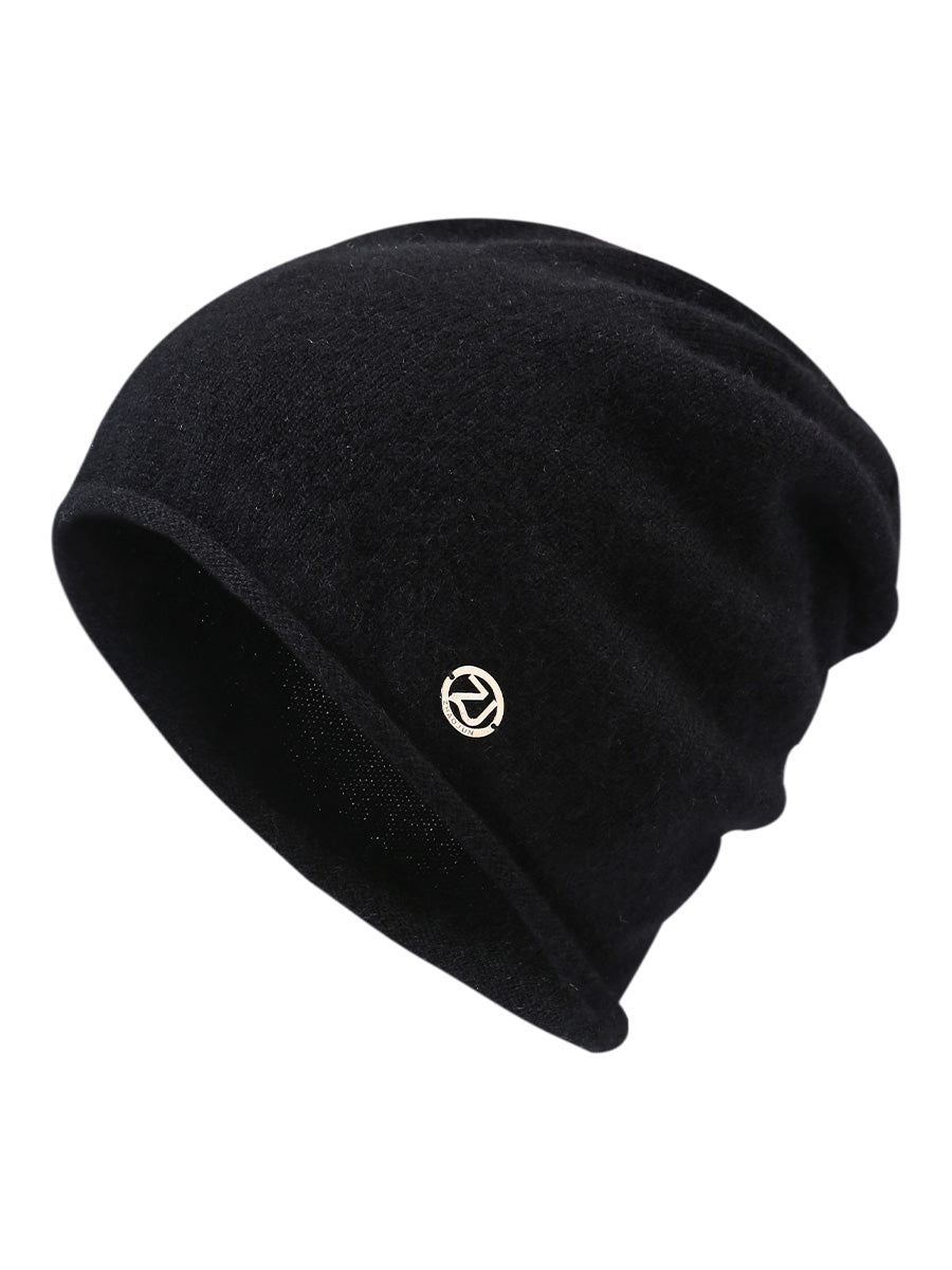 COMOBOCA 100% Cashmere Women's Slouchy Knit Beanie