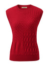 COMOBOCA 100% Cashmere Women's Knitted Sleeveless Sweater Vest