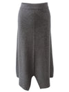 COMOBOCA 100% Cashmere Women's Split Knit Pencil Skirt