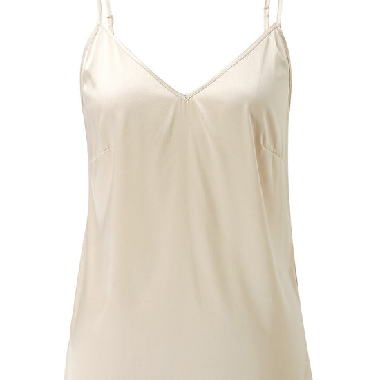 COMOBOCA Women's Silk Adjustable Straps V-Neck Camisole
