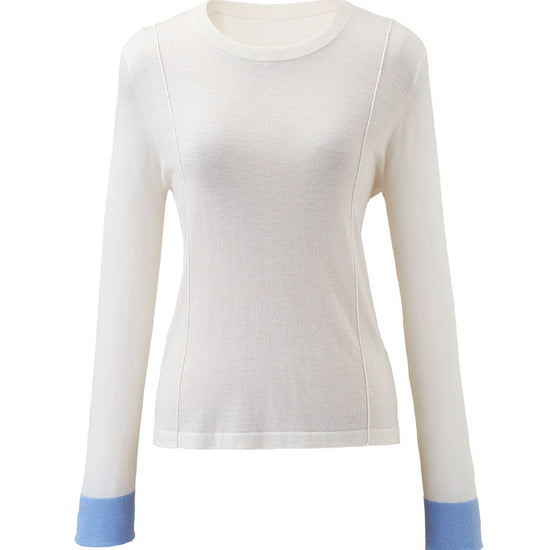 COMOBOCA Women's Essential Color-Blocked Knit Sweater