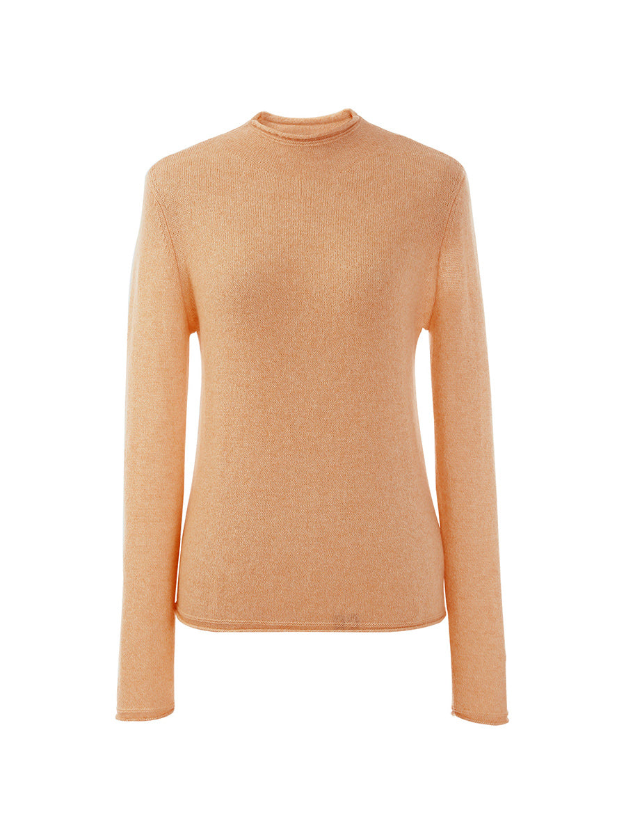 COMOBOCA 100% Cashmere Women's Round Neck Knit sweater
