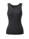 COMOBOCA 100% Wool Women's Sleek Ribbed Knit Tank Top