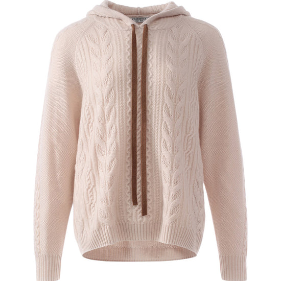 COMOBOCA 100% Cashmere Women's Solid Color Sweater Hoodie