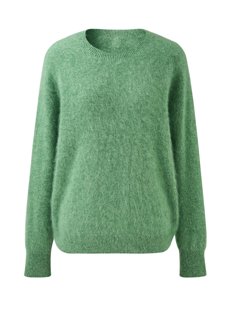 COMOBOCA Women's Wool Seamless Brushed Knit Sweater