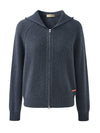 COMOBOCA 100% Cashmere Women's Double Zip Hoodie
