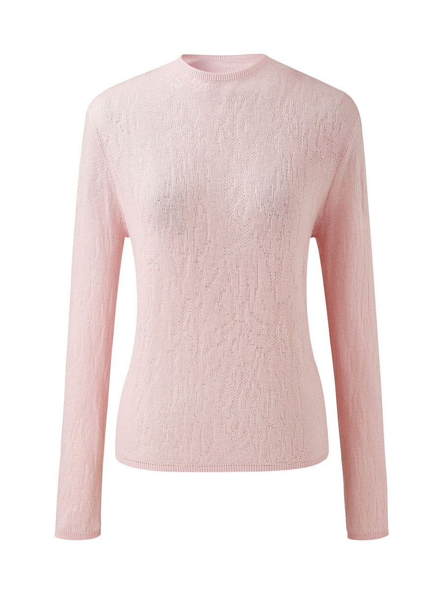 COMOBOCA Women's Round Neck Knit Sweater