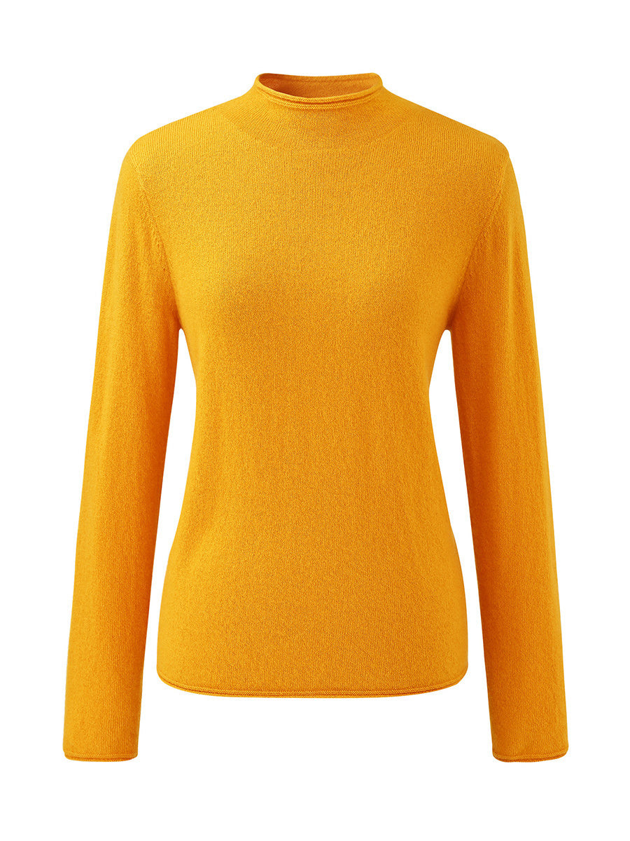 COMOBOCA 100% Cashmere Women's Round Neck Knit sweater