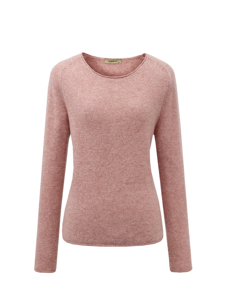 COMOBOCA 100% Cashmere Women's Loose Knit Sweater