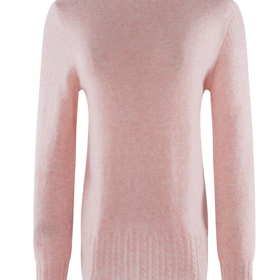 COMOBOCA 100% Cashmere Women's Mock Neck Knit Sweater