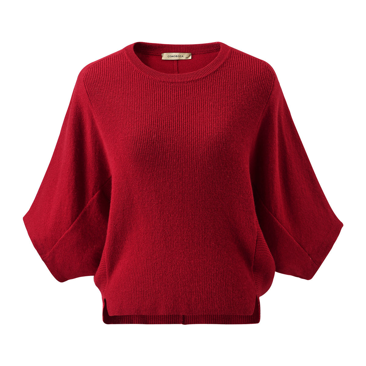COMOBOCA 100% Cashmere Loose Batwing Sleeve Sweater