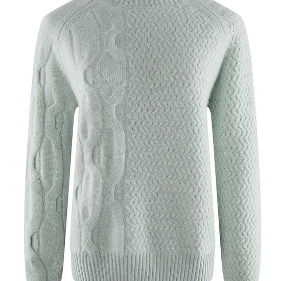 COMOBOCA 100% Cashmere Women's Mock Neck Knit Sweater