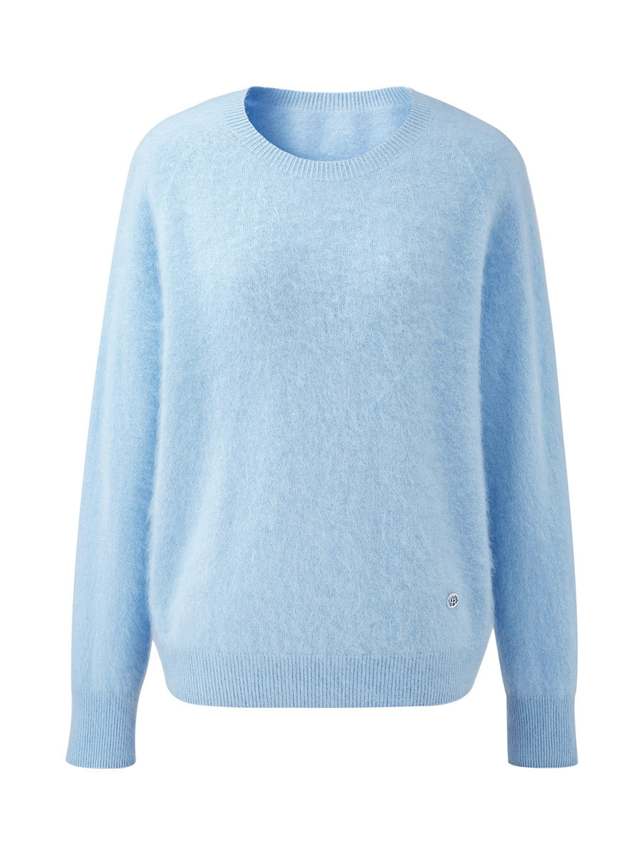 COMOBOCA Women's Wool Seamless Brushed Knit Sweater