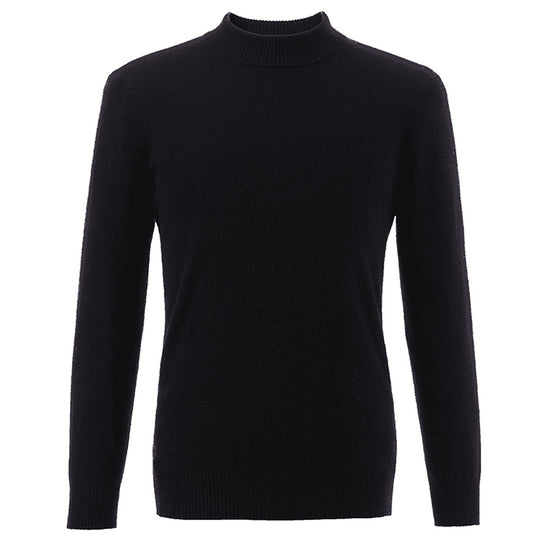 COMOBOCA 100% Cashmere Men's Mock Neck Knit Sweater