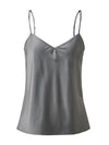 COMOBOCA Women's Silk V-Neck Adjustable Straps Camisole