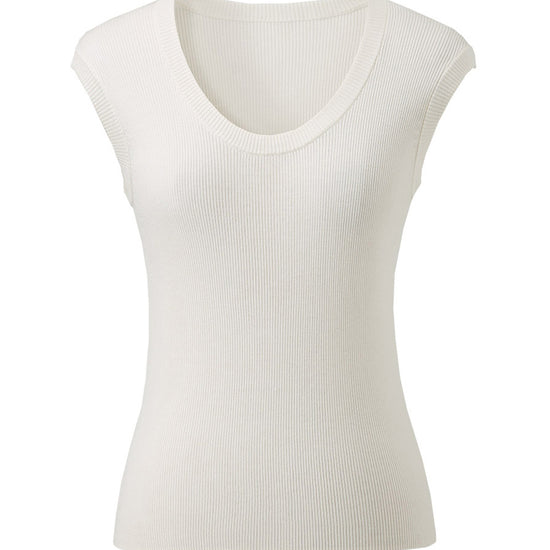 COMOBOCA Women's Ribbed V-Neck Tank Top