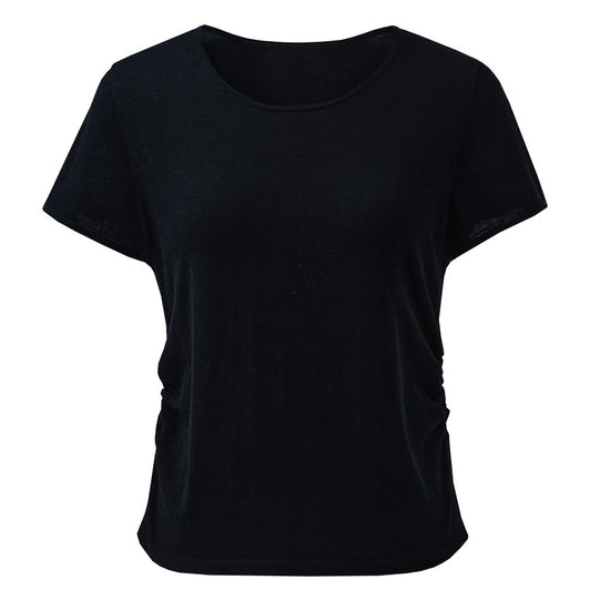 COMOBOCA Women's Round Neck Knit T-Shirt