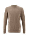 COMOBOCA 100% Cashmere Men's Mock Neck Knit Sweater