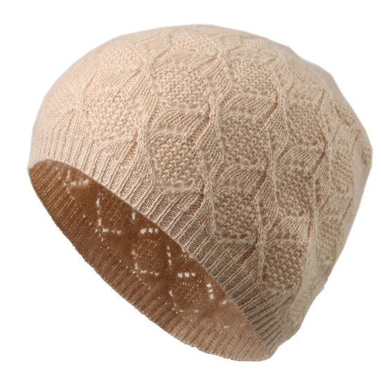 COMOBOCA 100% Cashmere Luxurious Knit Beanie