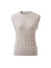 COMOBOCA 100% Cashmere Women's Knitted Sleeveless Sweater Vest
