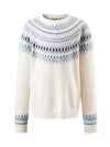 COMOBOCA 100% Wool Kids' Fair Isle Round Neck Sweater