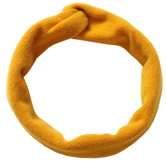 COMOBOCA 100% Cashmere Cozy Knitted Twist Headband