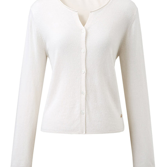 COMOBOCA 100% Wool Women's V-Neck Button Up Cardigan