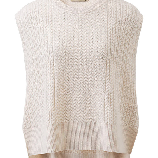 COMOBOCA 100% Wool Women's Knit Sleeveless Sweater Vest