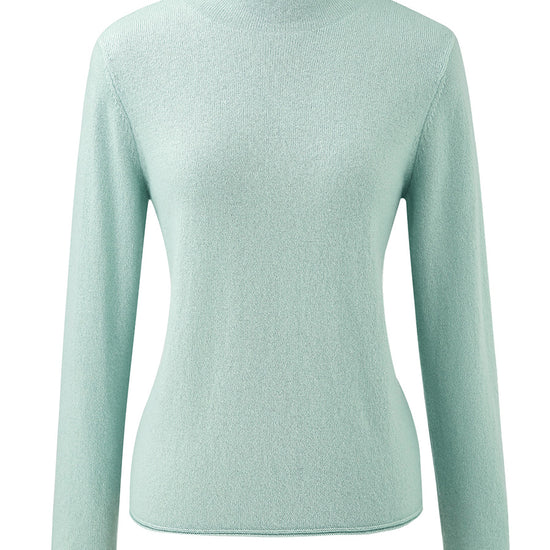 COMOBOCA 100% Cashmere Women's Round Neck Knit sweater
