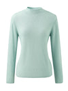 COMOBOCA 100% Cashmere Women's Round Neck Knit sweater