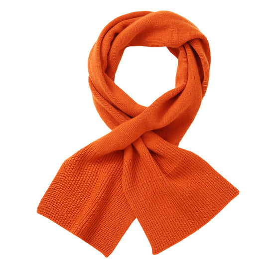 COMOBOCA 100% Wool Elegant Ribbed Scarf