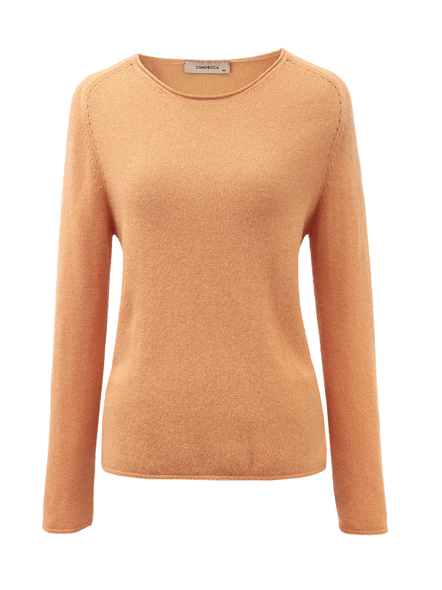 COMOBOCA 100% Cashmere Women's Loose Knit Sweater