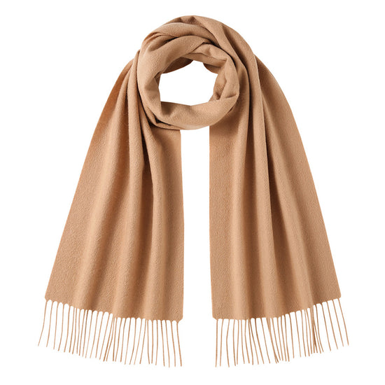 COMOBOCA 100% Cashmere Plain Scarf