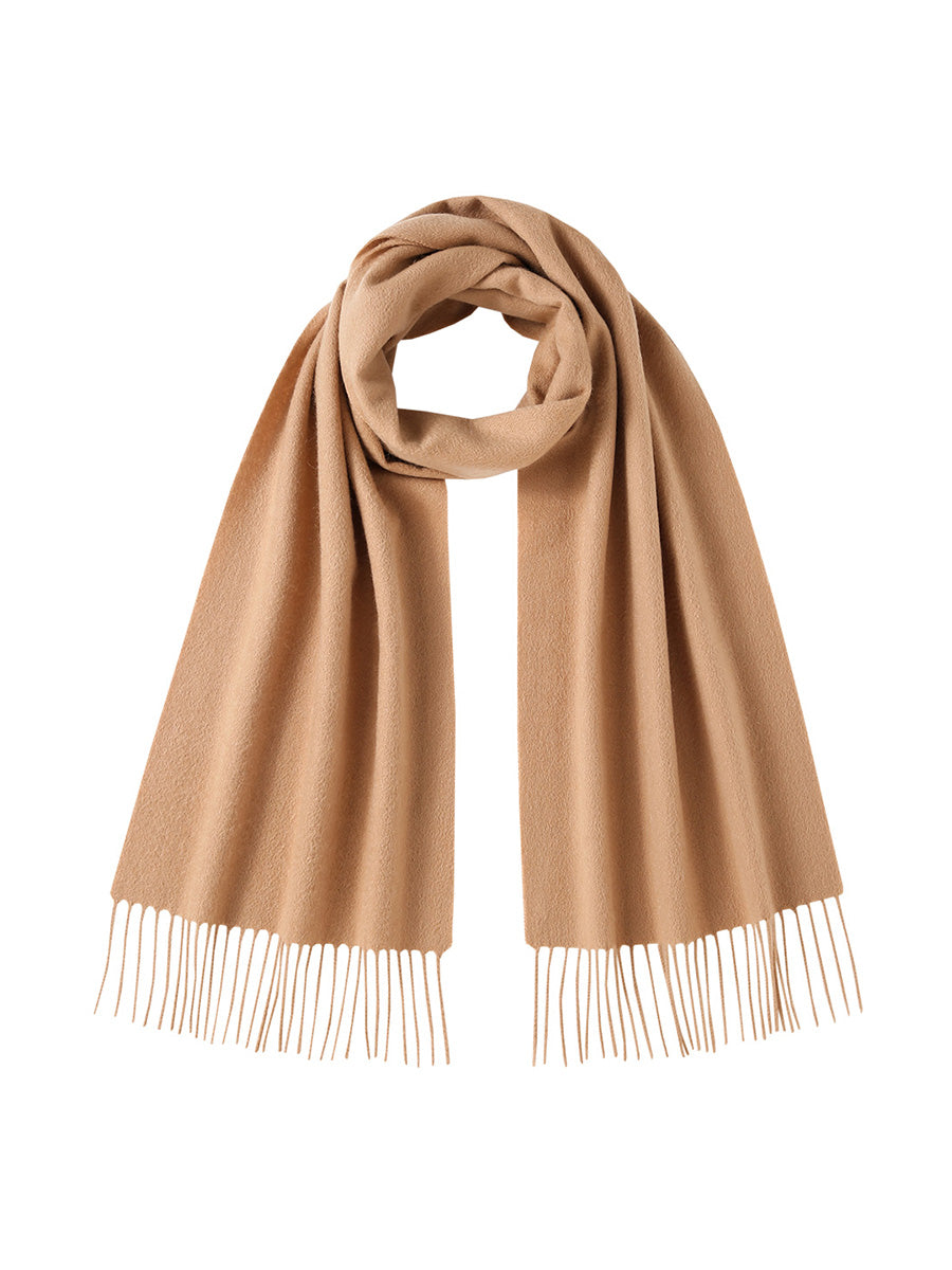 COMOBOCA 100% Cashmere Plain Scarf