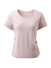 COMOBOCA Women's Round Neck Knit T-Shirt
