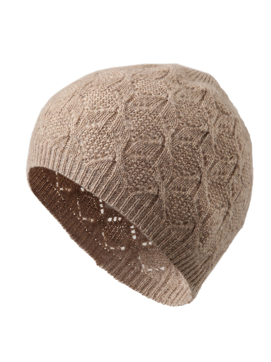 COMOBOCA 100% Cashmere Luxurious Knit Beanie
