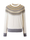 COMOBOCA 100% Cashmere Women's Fair Isle Knit Sweater