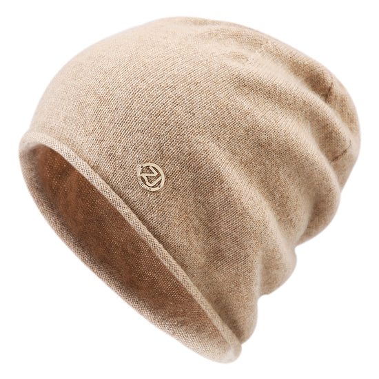 COMOBOCA 100% Cashmere Women's Slouchy Knit Beanie