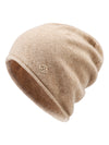 COMOBOCA 100% Cashmere Women's Slouchy Knit Beanie