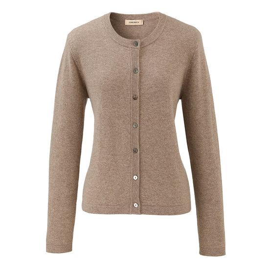 COMOBOCA 100% Cashmere Women's Round Neck Sweater