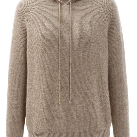COMOBOCA 100% Cashmere Women's Knit Sweater Hoodie
