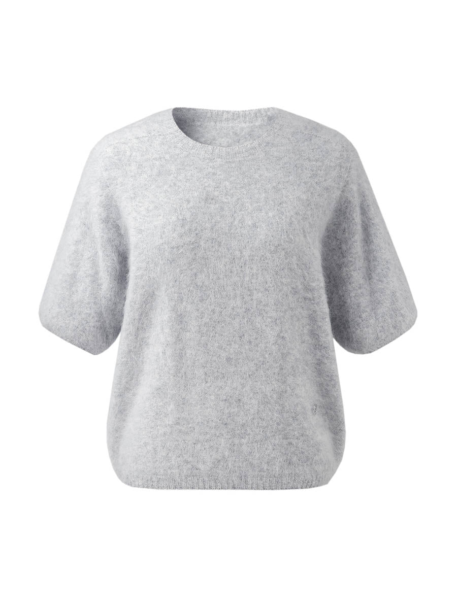 COMOBOCA Women's Wool Seamless Brushed Half Sleeve Knit Sweater