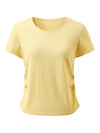 COMOBOCA Women's Round Neck Knit T-Shirt