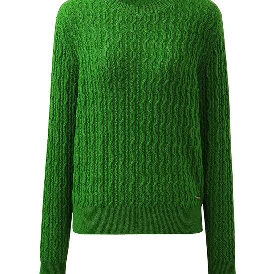 COMOBOCA 100% Cashmere Women's Classic Cable Knit Sweater